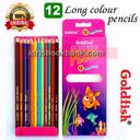 GOLDFISH COLOUR PENCIL 12 PCS PACK LARGE