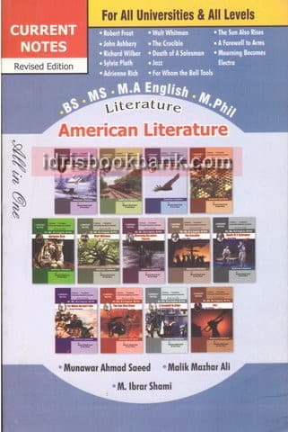 CURRENT ENG NOTES AMERICAN LITERATURE MA P1