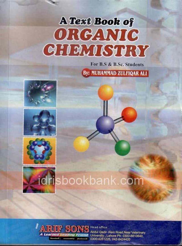 ORGANIC CHEMISTRY BSC ZAFAR ALI