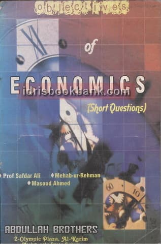 OBJECTIVES OF ECONOMICS SHORT QUESTIONS