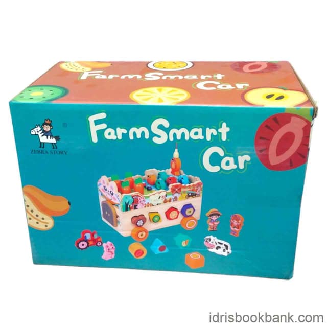 WOODEN FARM SMART CAR NO ST5026