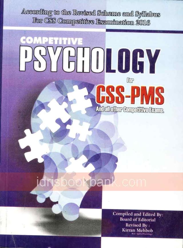 COMPETITIVE PSYCHOLOGY FOR CSS PMS