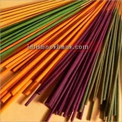 BAMBOO STICK COLOURED 8 INCH PKT