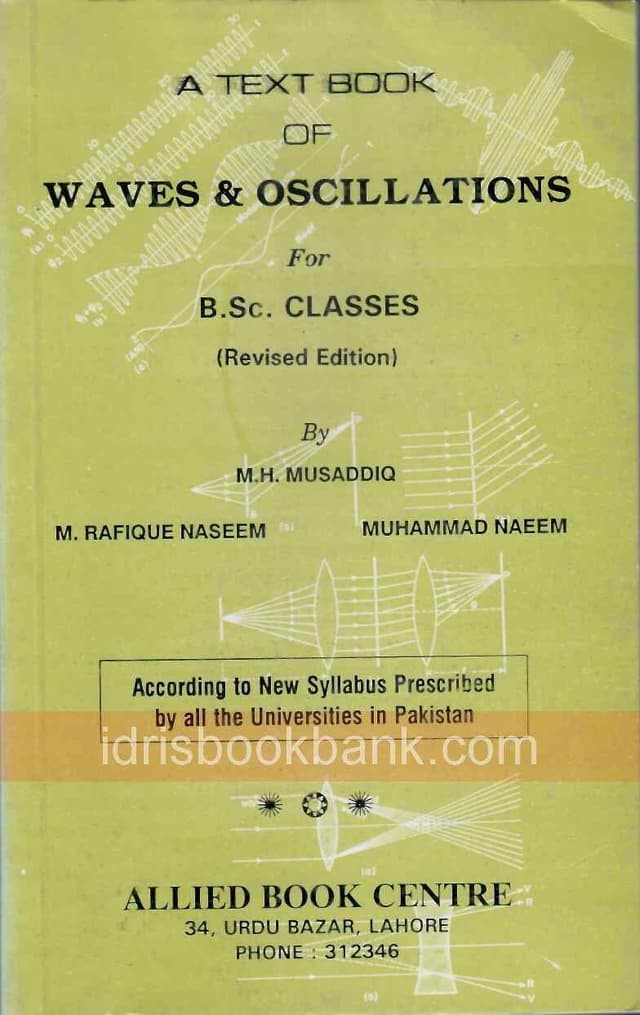 A TEXTBOOK OF WAVES OSCILLATIONS BSC