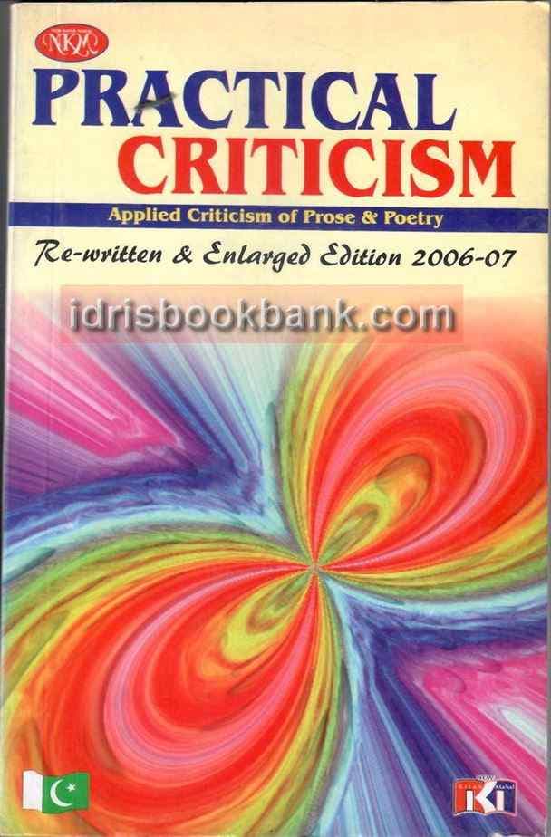 NKM CS PRACTICAL CRITICISM PROF ANWAR