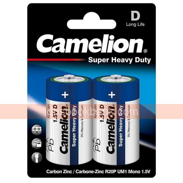 CAMELION SUPER HEAVY DUTY D SIZE 2 CELLS PACK