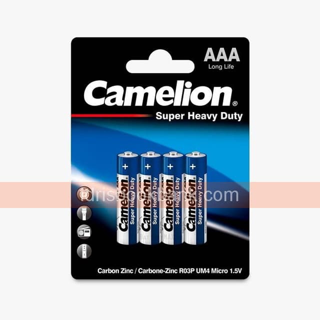 CAMELION SUPER HEAVY DUTY AAA 4 PACK 4 PCS