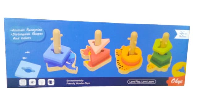 WOODEN ANIMAL MATCH SHAPE NO ST4161