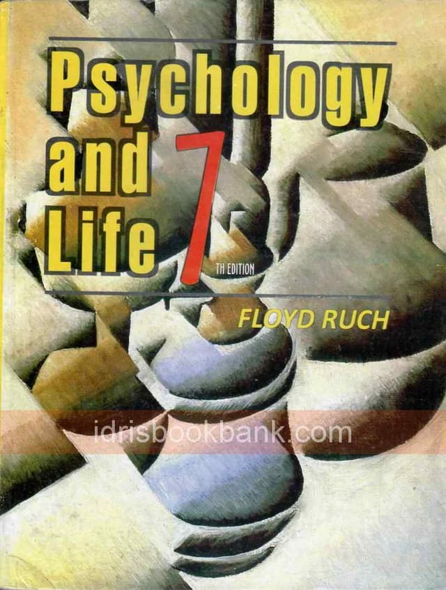 PSYCHOLOGY AND LIFE 7E BA