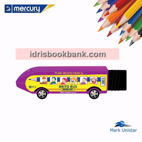 MERCURY BRITO COLOUR PENCIL 12 PCS BUS PACK M