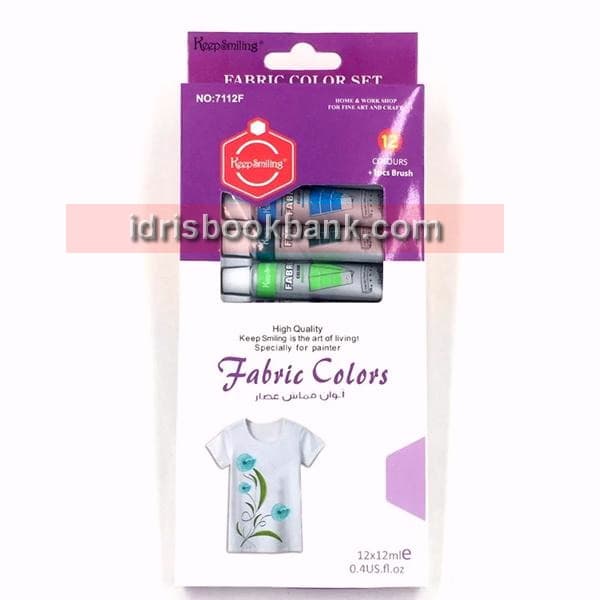 FABRIC COLOUR 12 PCS SET NO 7112 F