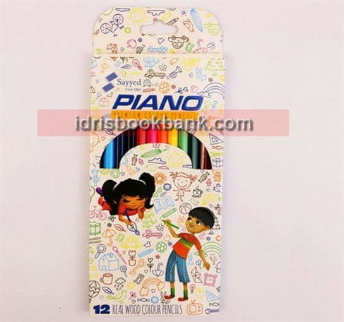 PIANO COLOUR PENCIL 12 PCS PACK L
