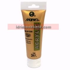 MARIES ACRYLIC TUBE LARGE GOLDEN SILVER