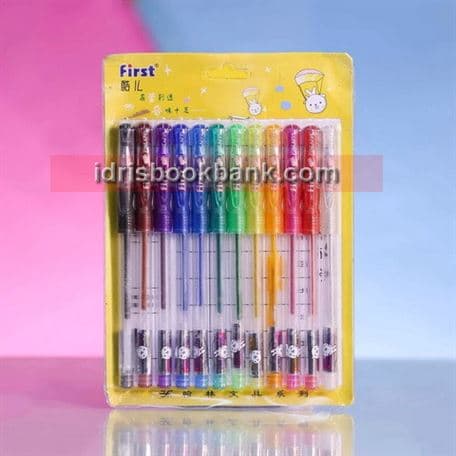 GLITTER PEN 12 PCS PACK