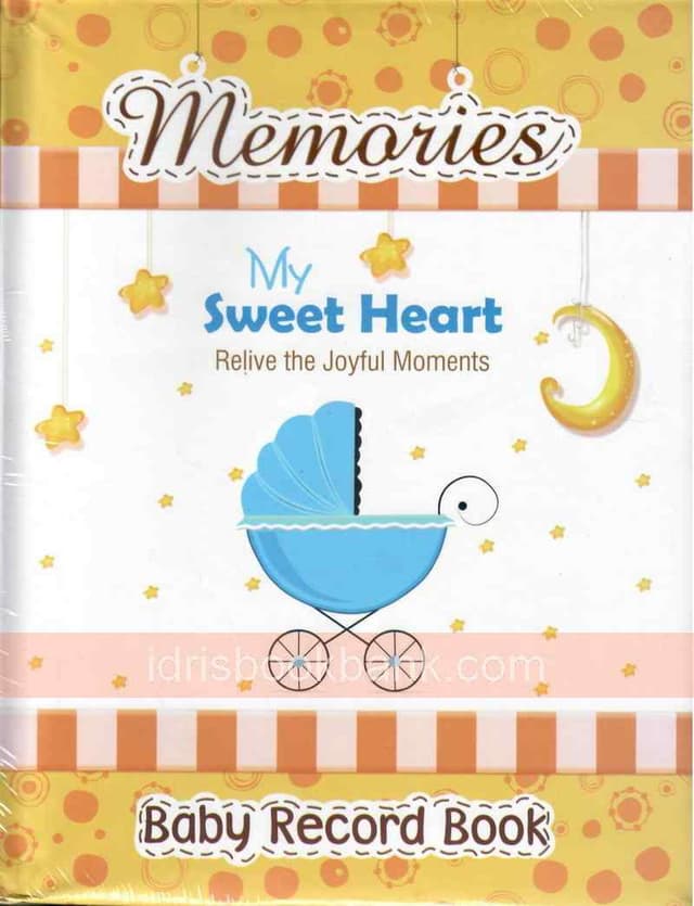 MEMORIES MY SWEET HEART BABY RECORD BOOK