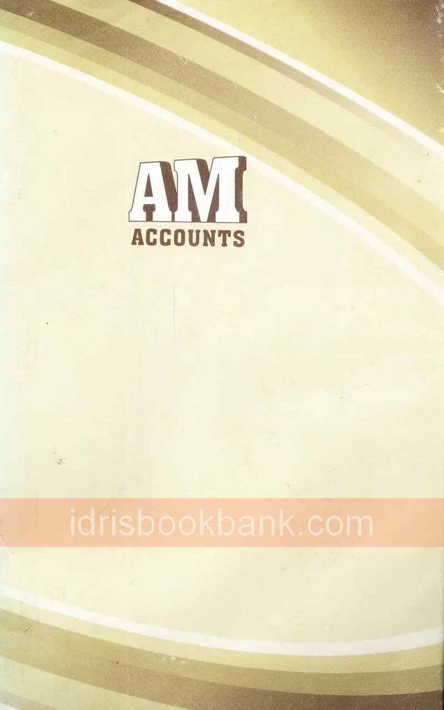 AM ACCOUNTS LEDGER REGISTER NO 10