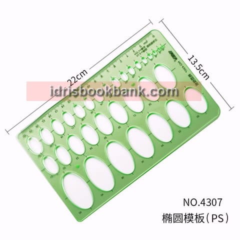 GREEN OVEL STENCIL JSH 4307