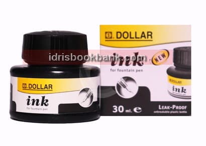 DOLLAR FOUNTAIN PEN INK 30ML BLACK