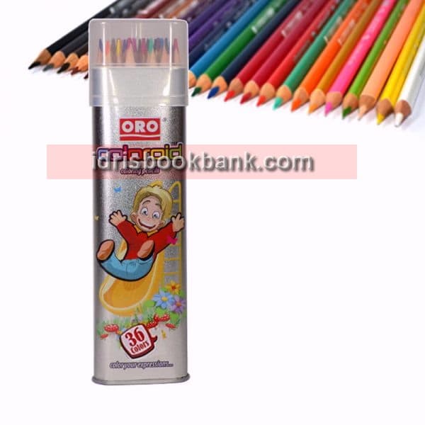 ORO COLOROID COLOUR PENCIL 36 PCS TIN PACK