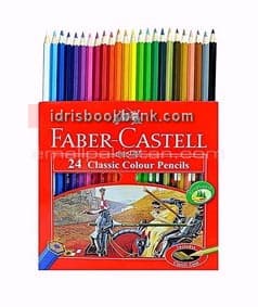 FABER CASTELL COLOUR PENCIL 24 PCS PACK