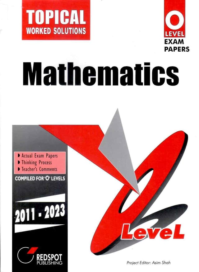 REDSPOT GCE O LEVEL MATHEMATICS (TOPICAL)