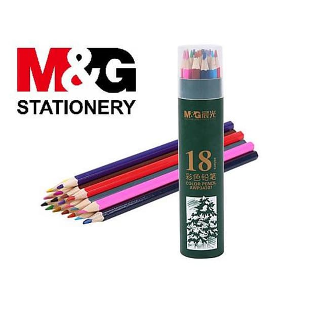 M&G COLOUR PENCIL 18 PCS PACK AWP 34362