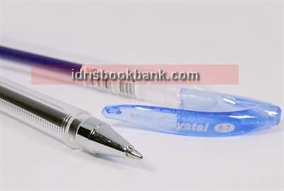 M&G CRYSTAL GEL PEN BLUE