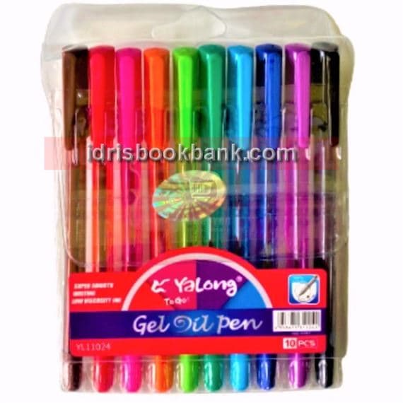 YALONG GEL PEN 10 PCS PACK YL11024