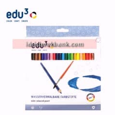 EDU 3 COLOUR PENCIL 24 PCS PACK
