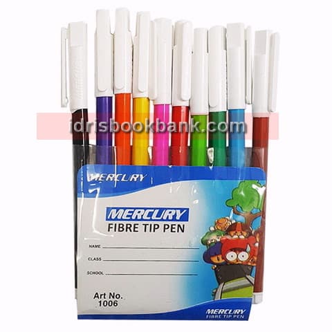 MERCURY FIBER TIP MARKER COLOUR 10 PCS PACK