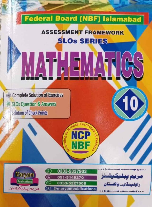 MARYAM KEY TO MATH BOOK 10