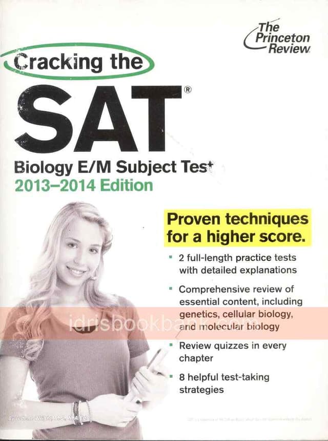 CRACKING THE SAT BIOLOGY 2013 2014