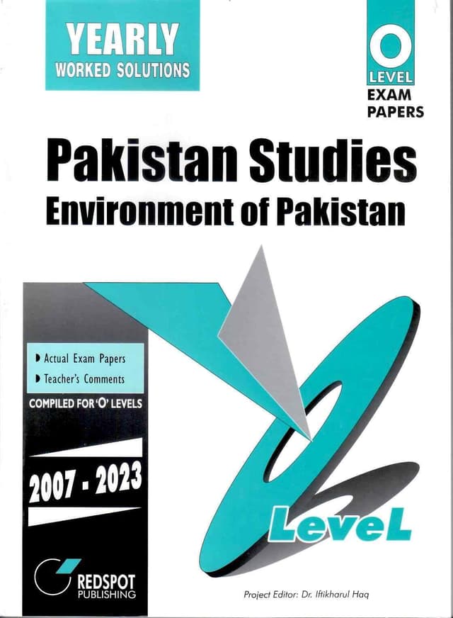 REDSPOT GCE O LEVEL PAKISTAN STUDIES ENVIRONMENT OF PAKISTAN