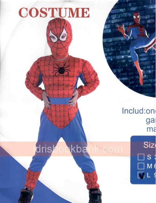 COSTUME SPIDERMAN LARGE