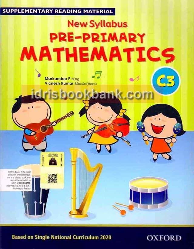 OXFORD PRE PRIMARY MATHEMATICS C3