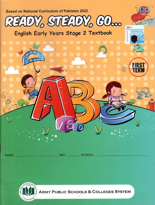 READY STEADY GO ENGLISH KG EARLY YEAR 2 TERM 1 