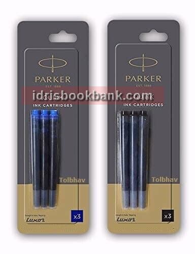 PARKER INK CARTRIDGES BLUE+BLACK