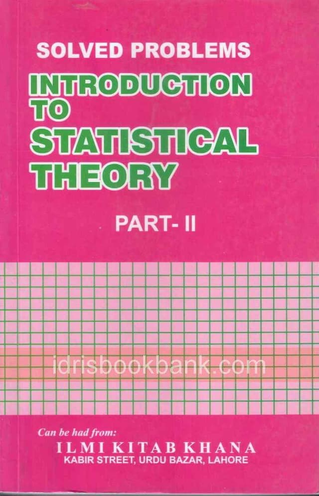 ILMI KEY TO INTRODUCTION TO STATISTICAL THEORY P2