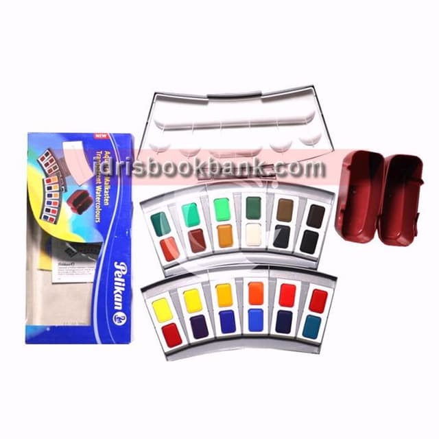 PELIKAN TRANSPARENT WATERCOLOURS 24 PCS