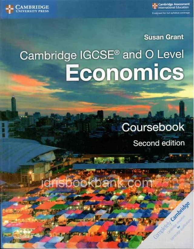 CAMBRIDGE IGCSE AND O LEVEL ECONOMICS COURSE BOOK 2ED