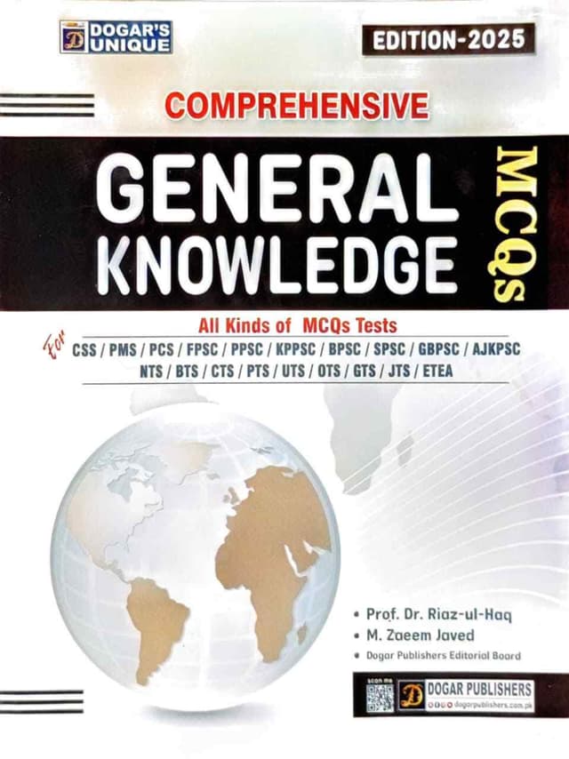 DOGAR UNI COMPREHENSIVE GENERAL KHOWLEDGE OBJECTIVE MCQS
