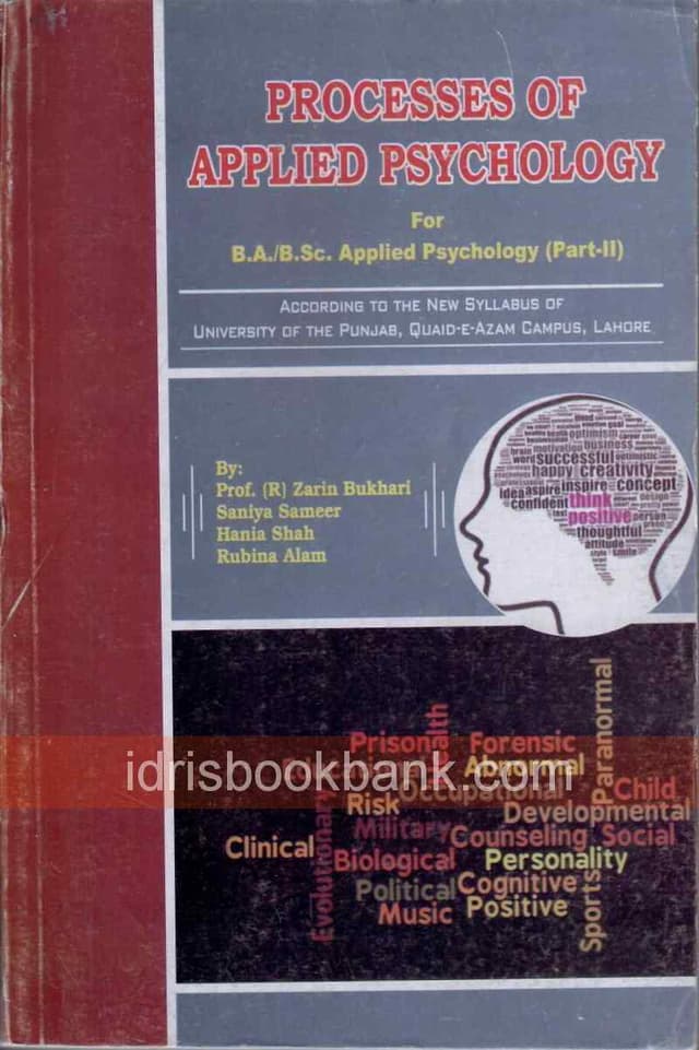 PROCESSES OF APPLIED PSYCHOLOGY FOR BA BSC