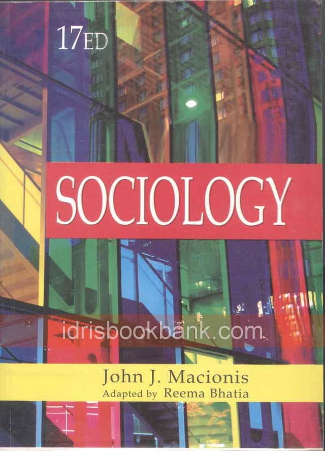 SOCIOLOGY 17E