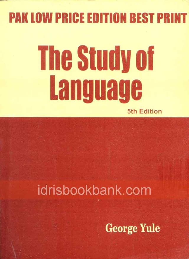 THE STUDY OF LANGUAGE 5E