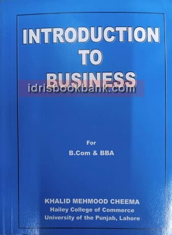 INTRODUCTION TO BUSINESS FOR BCOM BBA