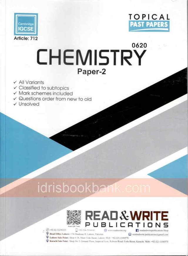 ARTICLE 712 CHEMISTRY P2 TOPICLA PAST PAPERS