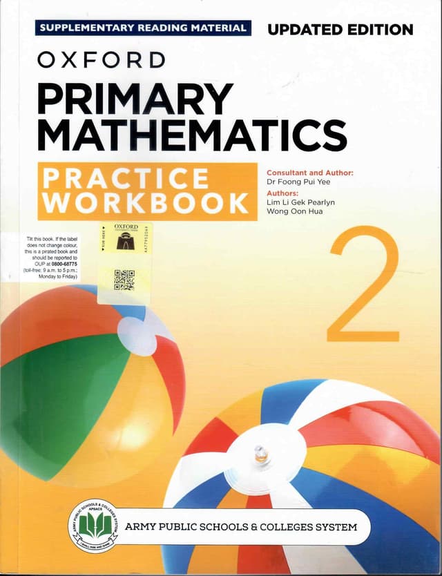 OXFORD PRIMARY MATHEMATICS PRACTICE WORK BOOK 2 UPDATED EDITION