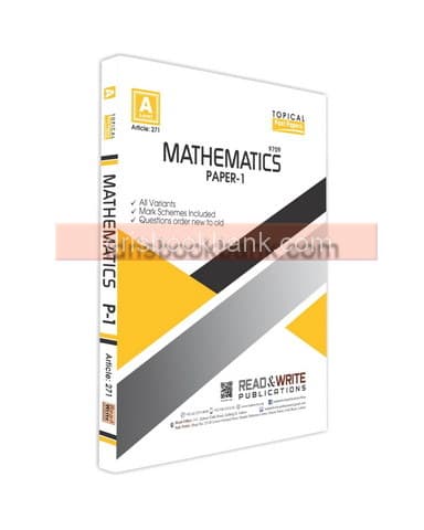 ARTICLE 271 MATHEMATICS A LEVEL P1 TOPICAL