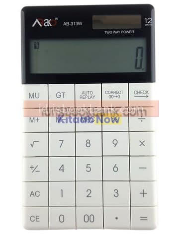 CALCULATOR AB 313 WHITE ABAKO
