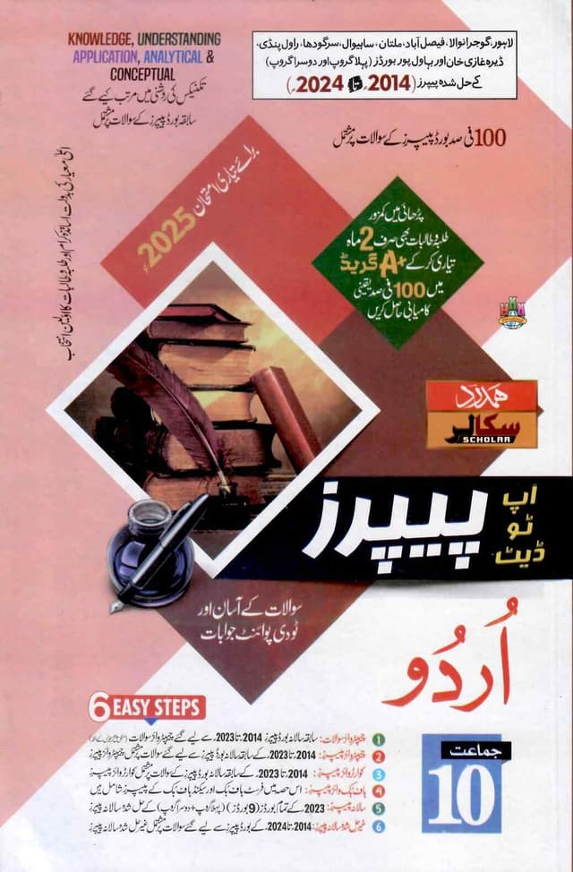 HAMDARD MODEL PAPER URDU 10